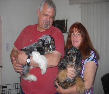 Happy Owners of Cocker Spaniels from Mary's Cocker Haven