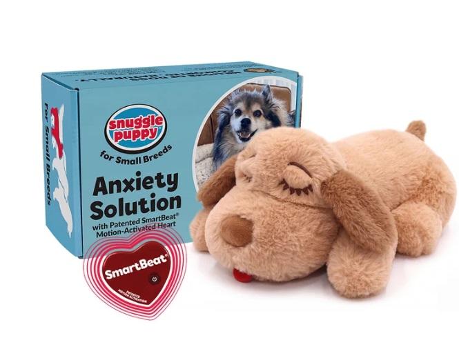 SmartPetLove Snuggle Puppy Behavioral Aid A wonderful comfort tool to help with separation anxiety and restful sleep. Use only when your puppy is tired or ready for bedtime.